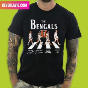 Cincinnati Bengals The Bengals Road Football Team Tyler Boyd x Ja’marr Chase x Joe Mixon x  Joe Burrow Signatures Fan Gifts T-Shirt