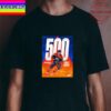 Connor McDavid 500 Career NHL Assists For Edmonton Oilers Unisex T-shirt
