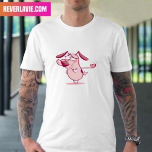 Courage the Cowardly Dog Funny Happy Valentine Day Unique T-Shirt