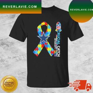 Dallas Cowboys Crucial Catch Intercept Autism T-shirt