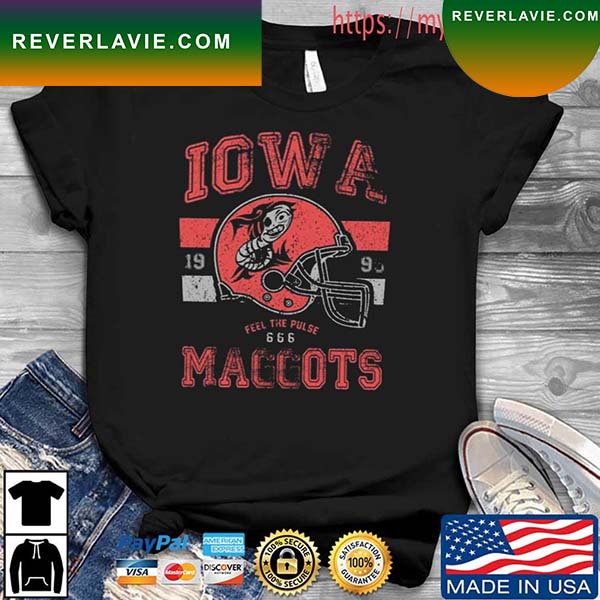Distressed Logo Football Iowa Maggots T-Shirt Distressed Logo Football Iowa Maggots T-Shirt