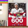 Eric Staal 600 Career NHL Assists For Florida Panthers Home Decor Poster Canvas