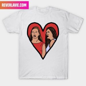 Female Couple Valentine Heart Distracted Boyfriend Meme Valentines Day Fashion T-Shirt