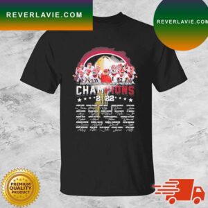 Georgia Bulldogs 2022 College Football Playoffs National Champions Signatures T-shirt