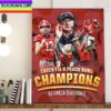 Georgia Bulldog Football The Top Dawgs 2022 Chick-fil-A Peach Bowl Champions Home Decor Poster Canvas