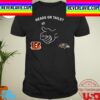 Heads Or Tails Cincinnati Bengals And Baltimore Ravens Unisex T-Shirt