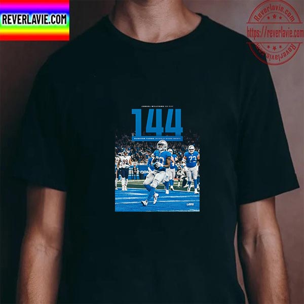 Jamaal Williams 144 Rushing Yards Single-Game Best Unisex T-Shirt Jamaal Williams 144 Rushing Yards Single-Game Best Unisex T-Shirt