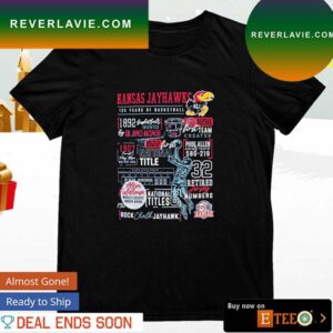 Kansas Jayhawks 125th Anniversary Basketball T-shirt