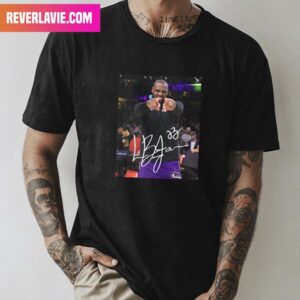 LeBron James – Los Angeles Lakers Victory Vibes With His Signature Fashion T-Shirt