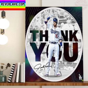 Los Angeles Dodgers Thank You Justin Turner For Everything Home Decor Poster Canvas