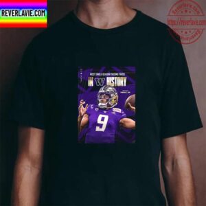 Michael Penix Jr Most Single Season Passing Yards In Washington Football History Unisex T-Shirt