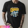 Mickey Donald Duck And Goofy Football Team Los Angeles Chargers Style T-Shirt