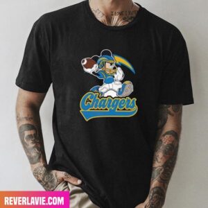 Mickey Mouse Los Angeles Chargers Style T-Shirt