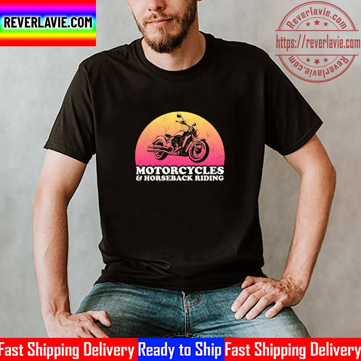 Motorcycle And Horses Motorcycles And Horseback Riding Unisex T-Shirt Motorcycle And Horses Motorcycles And Horseback Riding Unisex T-Shirt
