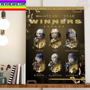 NHL 23 Team Of The Year Winners Home Decor Poster Canvas