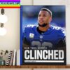 New York Giants Are We Are In The Playoffs Home Decor Poster Canvas