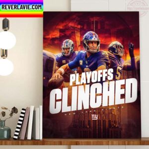 New York Giants Playoffs Clinched Home Decor Poster Canvas