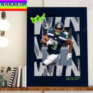 New York Jets Vs Seattle Seahawks In NFL Game Summary Seahawks Win Home Decor Poster Canvas