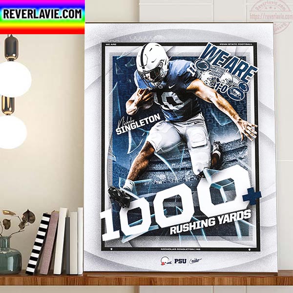 Nicholas Singleton 1000+ Rushing Yards With Penn State Football In Rose Bowl Game Home Decor Poster Canvas Nicholas Singleton 1000+ Rushing Yards With Penn State Football In Rose Bowl Game Home Decor Poster Canvas