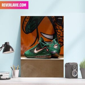 Nike LeBron 7 FAMU In Gorge Green Home Decorations Canvas-Poster