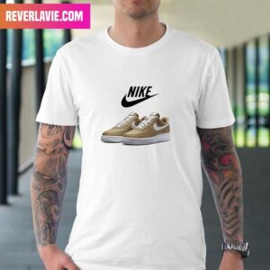 Nike US New Nike Air Force 1 – 07 Khaki Fan Gifts T-Shirt