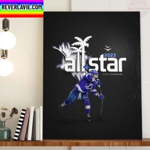 Nikita Kucherov 2023 NHL All Star For Tampa Bay Lightning Home Decor Poster Canvas