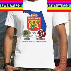 Notre Dame Vs South Carolina 2022 Taxslayer Gator Bowl Unisex T-Shirt