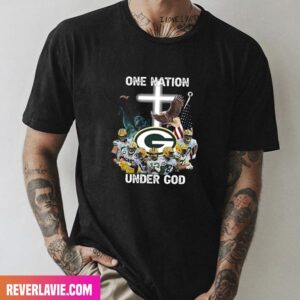 One Nation Under God Green Bay Packers 2022 Signatures Green Bay Packers Style T-Shirt