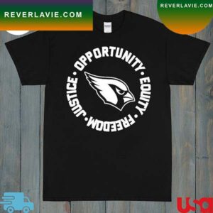 Opportunity Equity Freedom Justice Arizona Football T-Shirt
