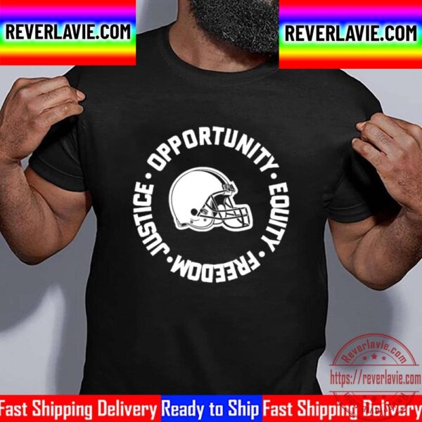 Opportunity Equity Freedom Justice Cleveland Football Unisex T-Shirt
