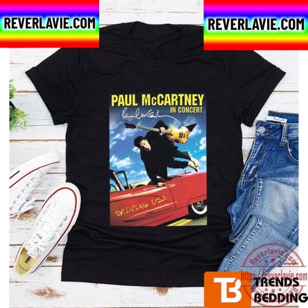 Paul McCartney Driving World Tour Signature Unisex T-Shirt