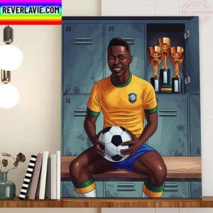 Pele Is The Only Player Ever To Win Three World Cups Home Decor Poster Canvas