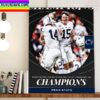 Penn State Footbal 2023 Rose Bowl Champions Home Decor Poster Canvas