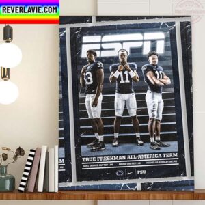 Penn State Football ESPN True Freshman All America Team Home Decor Poster Canvas