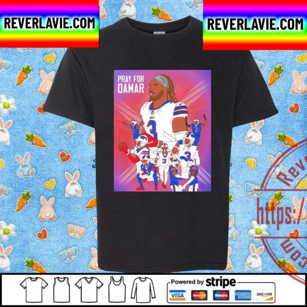Pray For Damar 3 Buffalo Bills Unisex T-Shirt