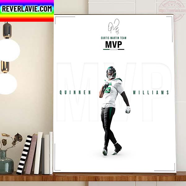 Quinnen Williams Is 2022 Curtis Martin Team MVP With New York Jets NFL Home Decor Poster Canvas Quinnen Williams Is 2022 Curtis Martin Team MVP With New York Jets NFL Home Decor Poster Canvas