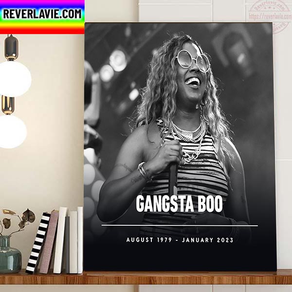 RIP Gangsta Boo 1979 2023 Thank You For The Everything Home Decor Poster Canvas RIP Gangsta Boo 1979 2023 Thank You For The Everything Home Decor Poster Canvas