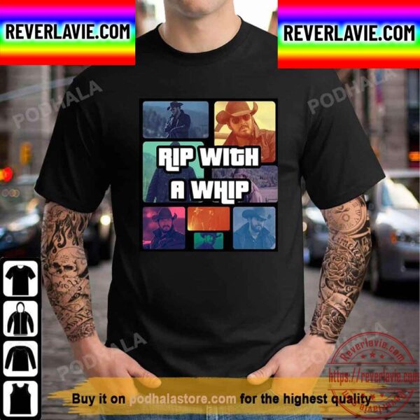 Rip With A Whip Video Game Style Funny Meme Unisex T-Shirt