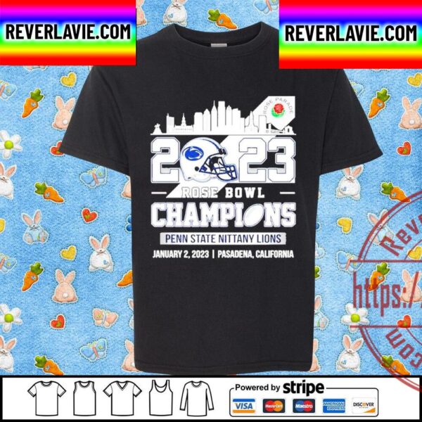 Rose Bowl Game Champions Penn State Nittany Lions Skyline 2023 Unisex T-Shirt