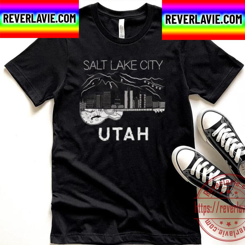 Salt Lake City Souvenir Utah Music Guitar Unisex T-Shirt Salt Lake City Souvenir Utah Music Guitar Unisex T-Shirt