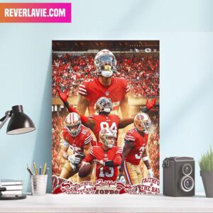San Francisco 49ers NFL Team Winner Gold Dont Fold Home Decorations Canvas-Poster