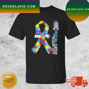 Seattle Seahawks Crucial Catch Intercept Autism T-shirt
