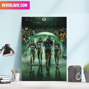 Sunday Night Football Green Day Packers Playoffs On The Line At Lambeau Home Decorations Canvas-Poster