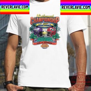 Texas Christian University Football Vs University Of Georgia 2023 Cfp National Championship Game Unisex T-Shirt
