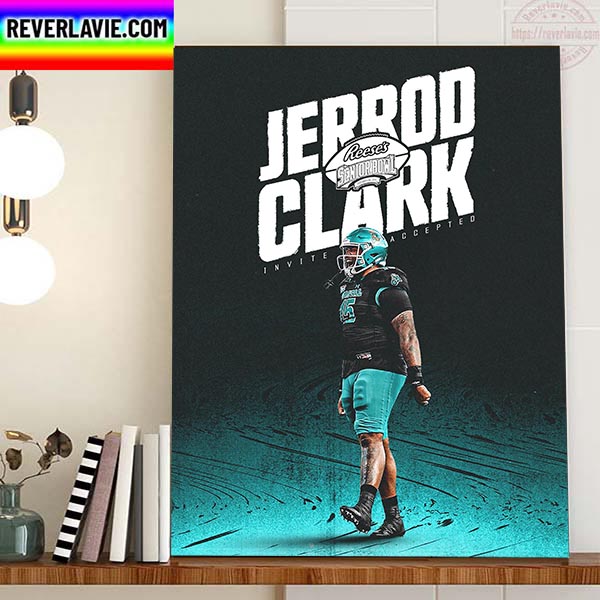 The Coastal Football Jerrod Clark Invite Accepted Reese's Senior Bowl Home Decor Poster Canvas The Coastal Football Jerrod Clark Invite Accepted Reese's Senior Bowl Home Decor Poster Canvas