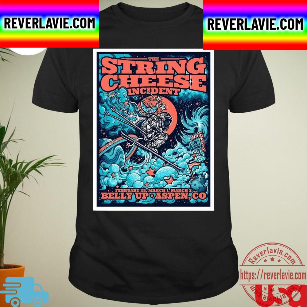 The String Cheese Incident Aspen CO Poster Tour 2023 Unisex T-Shirt The String Cheese Incident Aspen CO Poster Tour 2023 Unisex T-Shirt