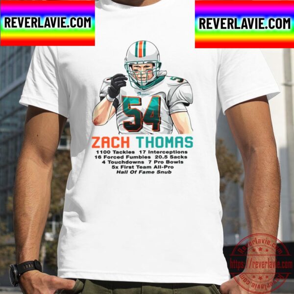 Zach Thomas Miami Sports Football Unisex T-Shirt