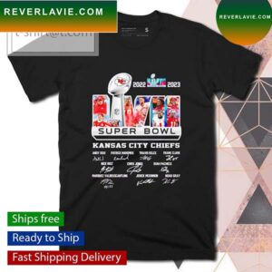 2022 2023 Super Bowl LVII Kansas City Chiefs signatures T-shirt