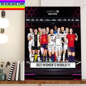 2022 FIFA FIFPRO Womens World 11 Art Home Decor Poster Canvas
