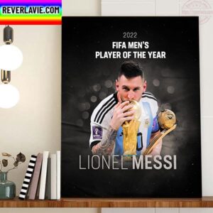 2022 FIFA Mens Player Of The Year The Best Is Lionel Messi Home Decor Poster Canvas